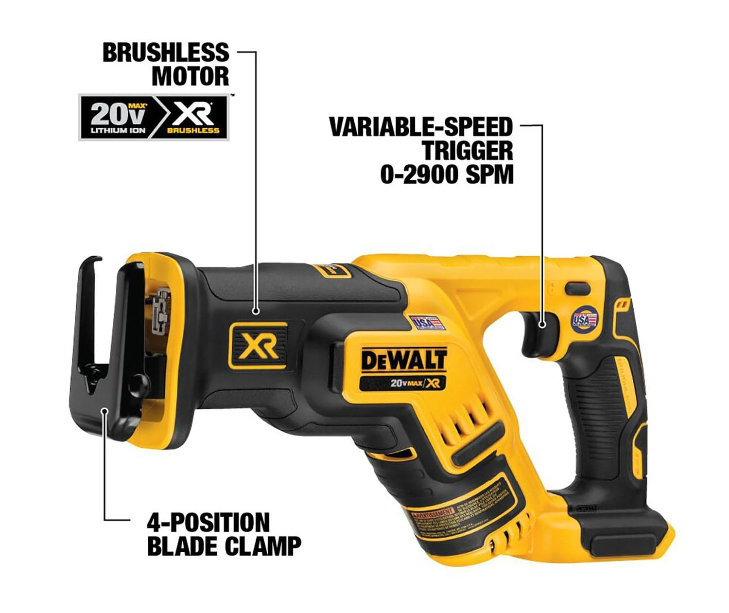 DEWALT XR 6-Tool 20-Volt Max Brushless Power Tool Combo Kit With Soft Case (2-Batteries And Charger Included) 6 DEWALT XR 6-Tool 20-Volt Max Brushless Power Tool Combo Kit With Soft Case (2-Batteries And Charger Included) - Image 6