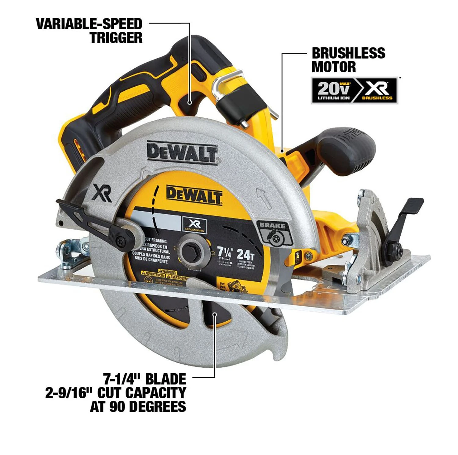 DEWALT XR 6-Tool 20-Volt Max Brushless Power Tool Combo Kit With Soft Case (2-Batteries And Charger Included) 7 DEWALT XR 6-Tool 20-Volt Max Brushless Power Tool Combo Kit With Soft Case (2-Batteries And Charger Included) - Image 7
