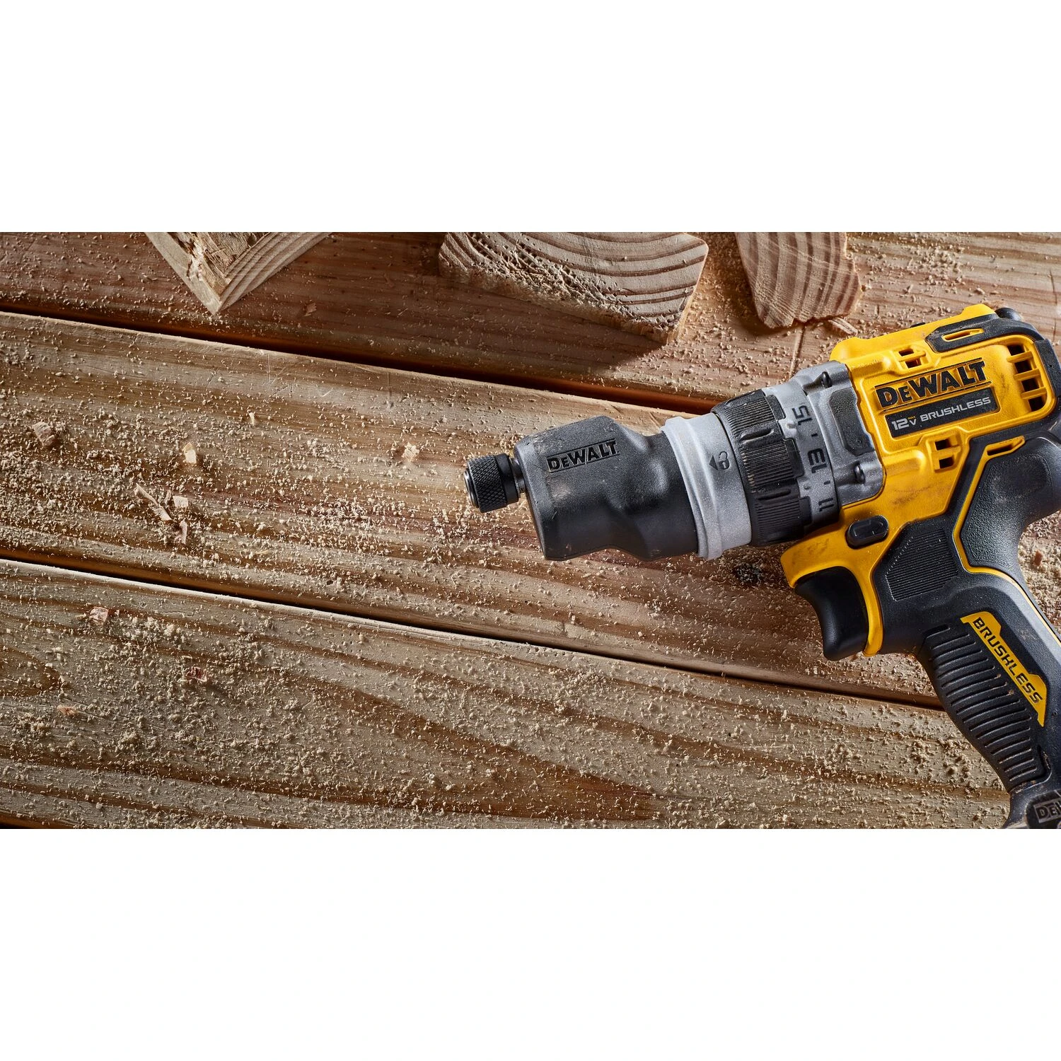 DEWALT XTREME 5-In-1 12-volt Max 3/8-in Keyless Brushless Cordless Drill ( 1 -Batteries Included, And Charger Included ) 15 DEWALT XTREME 5-In-1 12-volt Max 3/8-in Keyless Brushless Cordless Drill ( 1 -Batteries Included, And Charger Included ) - Image 15