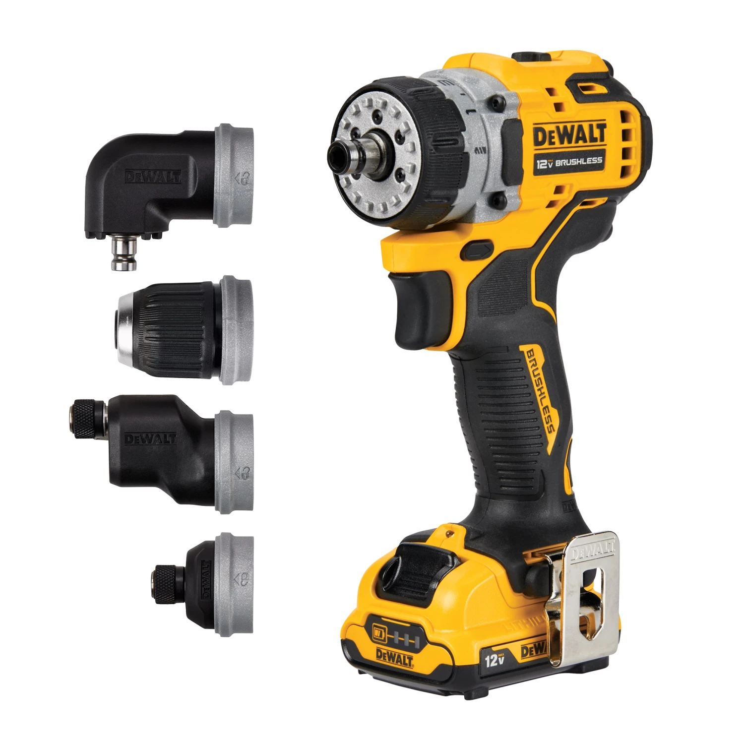 DEWALT XTREME 5-In-1 12-volt Max 3/8-in Keyless Brushless Cordless Drill ( 1 -Batteries Included, And Charger Included ) 11 DEWALT XTREME 5-In-1 12-volt Max 3/8-in Keyless Brushless Cordless Drill ( 1 -Batteries Included, And Charger Included ) - Image 11