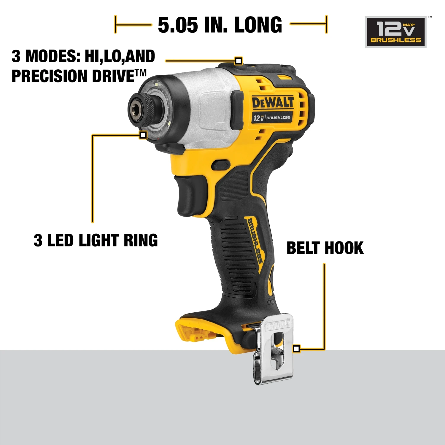 DEWALT XTREME 2-Tool 12V MAX XR Brushless DrilI/Impact Driver With Bag (2-Batteries And Charger Included) 5 DEWALT XTREME 2-Tool 12V MAX XR Brushless DrilI/Impact Driver With Bag (2-Batteries And Charger Included) - Image 5