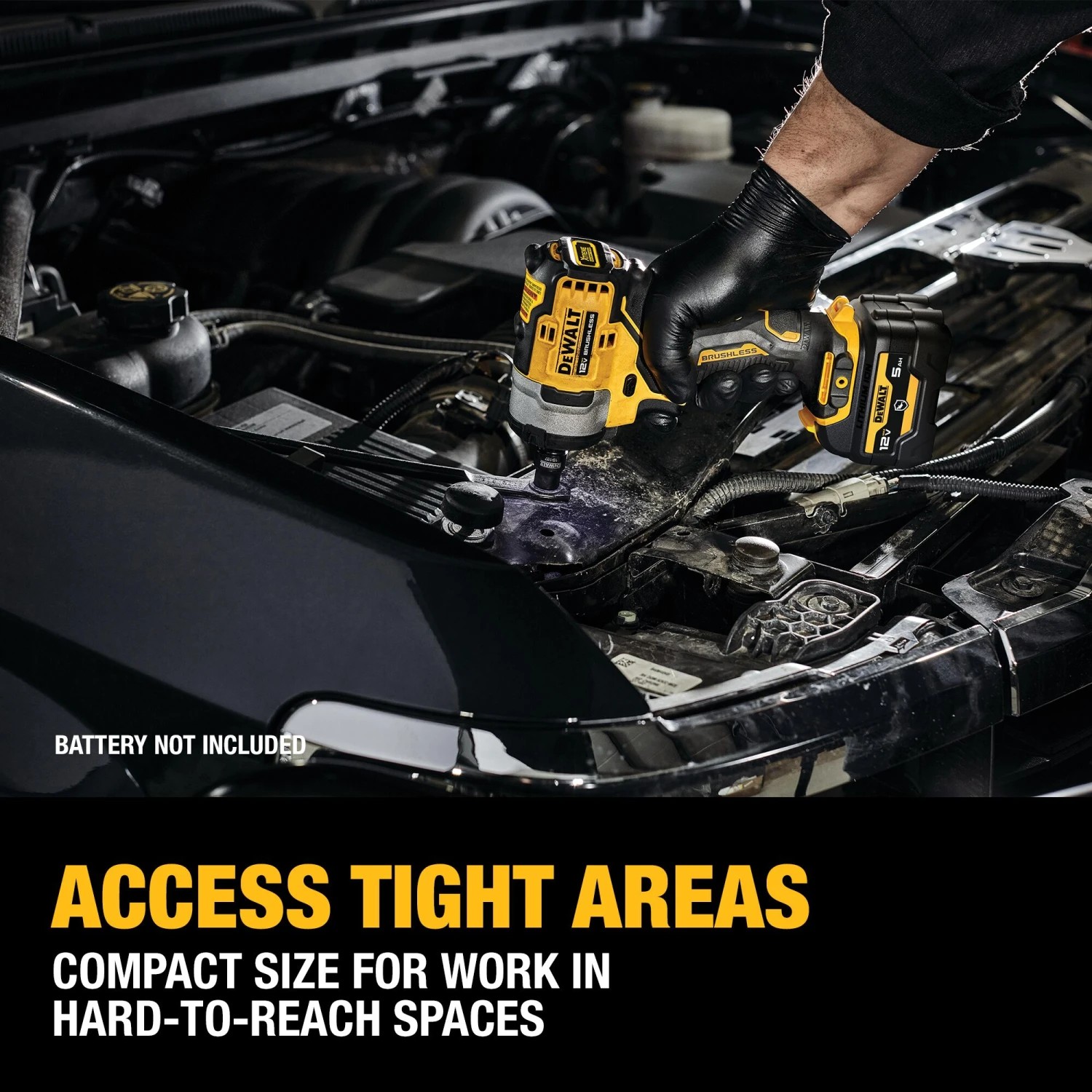 DEWALT XTREME 12-volt Max Variable Speed Brushless 1/2-in Drive Cordless Impact Wrench (Battery Not Included And Charger Not Included) 5 DEWALT XTREME 12-volt Max Variable Speed Brushless 1/2-in Drive Cordless Impact Wrench (Battery Not Included And Charger Not Included) - Image 5