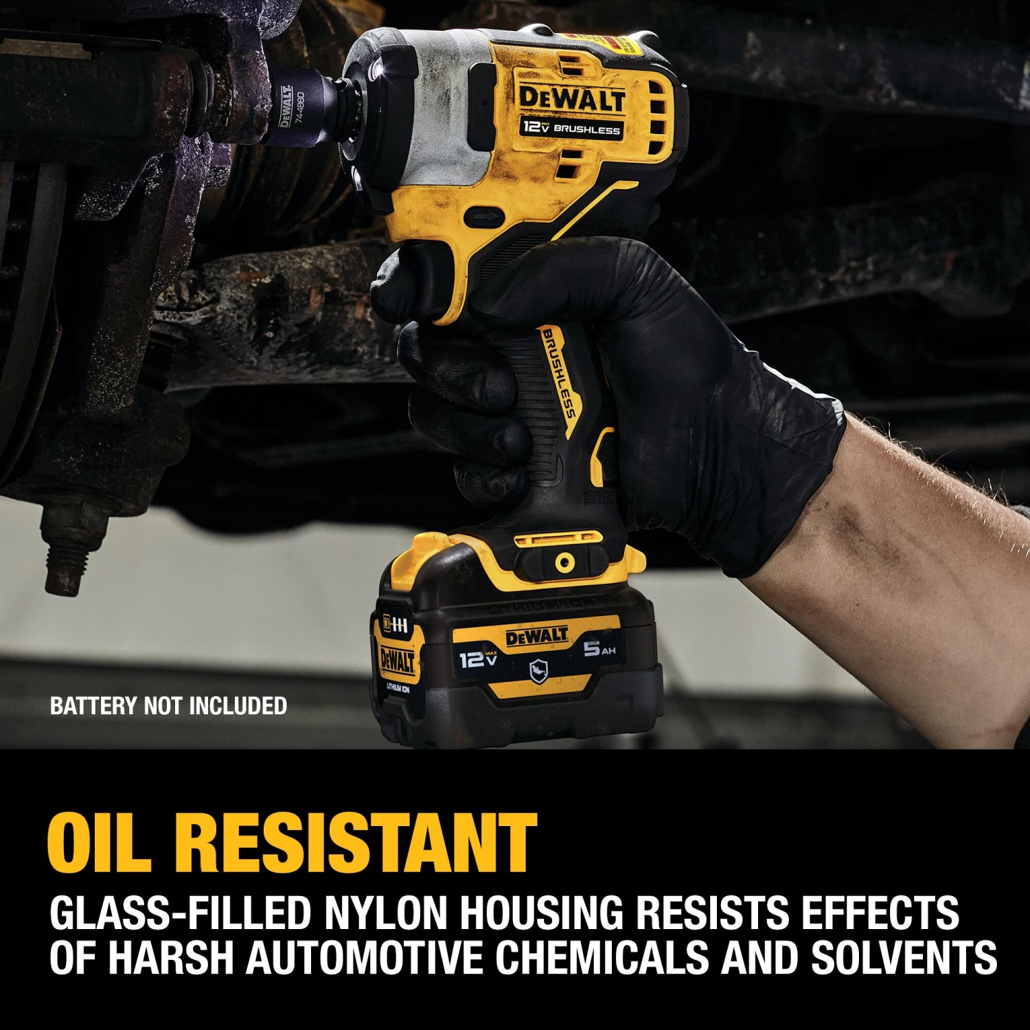 DEWALT XTREME 12-volt Max Variable Speed Brushless 1/2-in Drive Cordless Impact Wrench (Battery Not Included And Charger Not Included) 4 DEWALT XTREME 12-volt Max Variable Speed Brushless 1/2-in Drive Cordless Impact Wrench (Battery Not Included And Charger Not Included) - Image 4