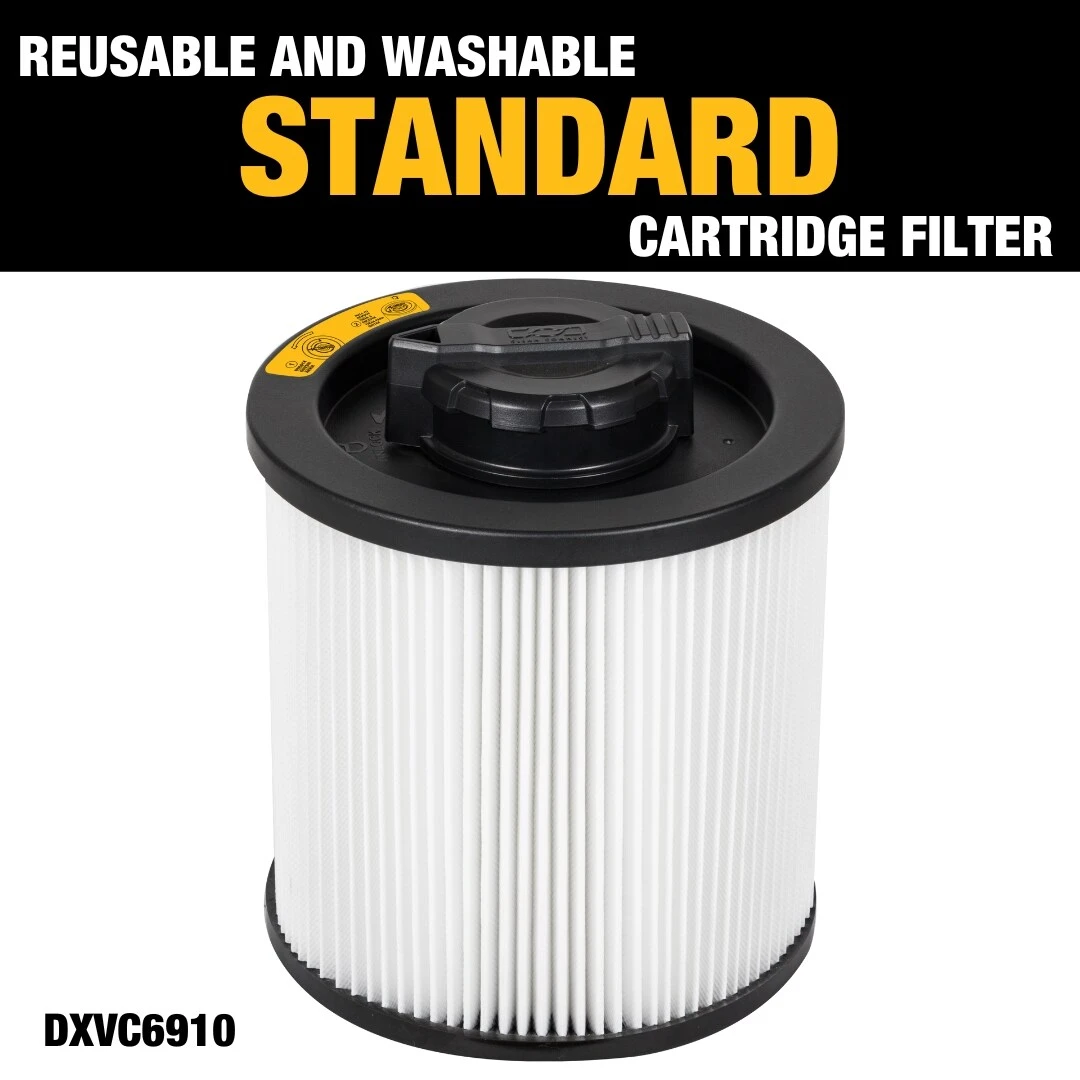 DEWALT Reusable Large Wet/Dry Shop Vacuum Cartridge Filter 3 DEWALT Reusable Large Wet/Dry Shop Vacuum Cartridge Filter - Image 3