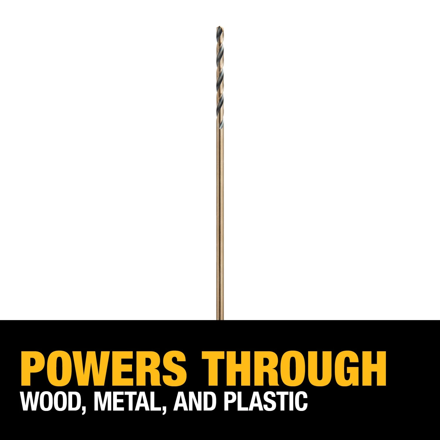 DEWALT 1/8-in X 6-in Black And Gold Coated HSS Aircraft Length Twist Drill Bit 4 DEWALT 1/8-in X 6-in Black And Gold Coated HSS Aircraft Length Twist Drill Bit - Image 4