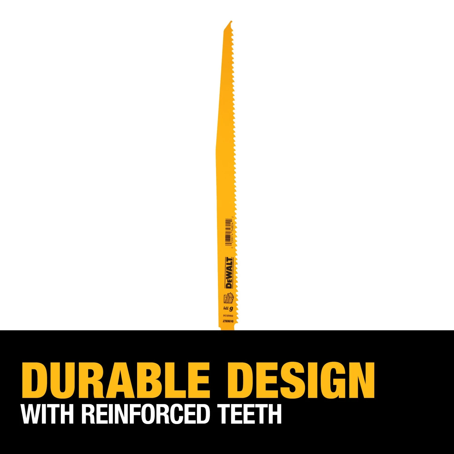 DEWALT Bi-metal 8-in 14 TPI Metal Cutting Reciprocating Saw Blade 3 DEWALT Bi-metal 8-in 14 TPI Metal Cutting Reciprocating Saw Blade - Image 3