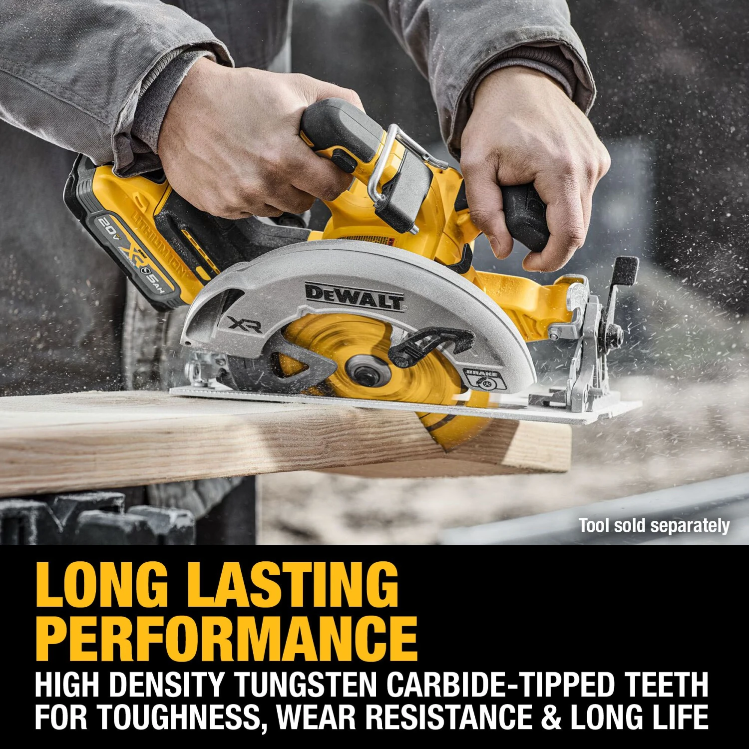 DEWALT 7-1/4-in 40 -Tooth Fine Finish Tungsten Carbide-tipped Steel Circular Saw Blade Individual 7 DEWALT 7-1/4-in 40 -Tooth Fine Finish Tungsten Carbide-tipped Steel Circular Saw Blade Individual - Image 7
