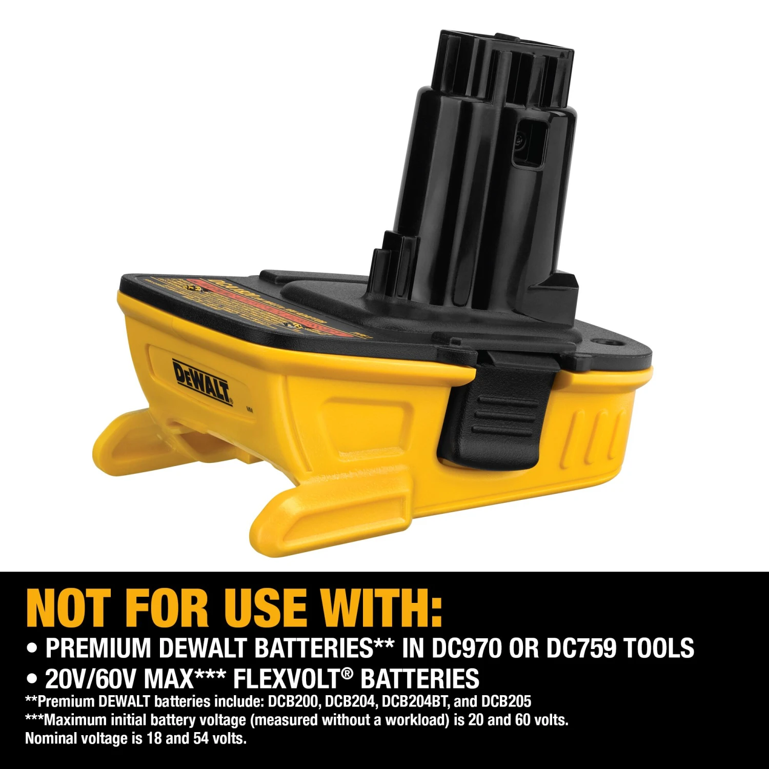 DEWALT 20 -Volt 2 -Pack Lithium-ion ( 2.0 Ah 2.0 Ah Battery Adapter Kit ) 5 DEWALT 20 -Volt 2 -Pack Lithium-ion ( 2.0 Ah 2.0 Ah Battery Adapter Kit ) - Image 5