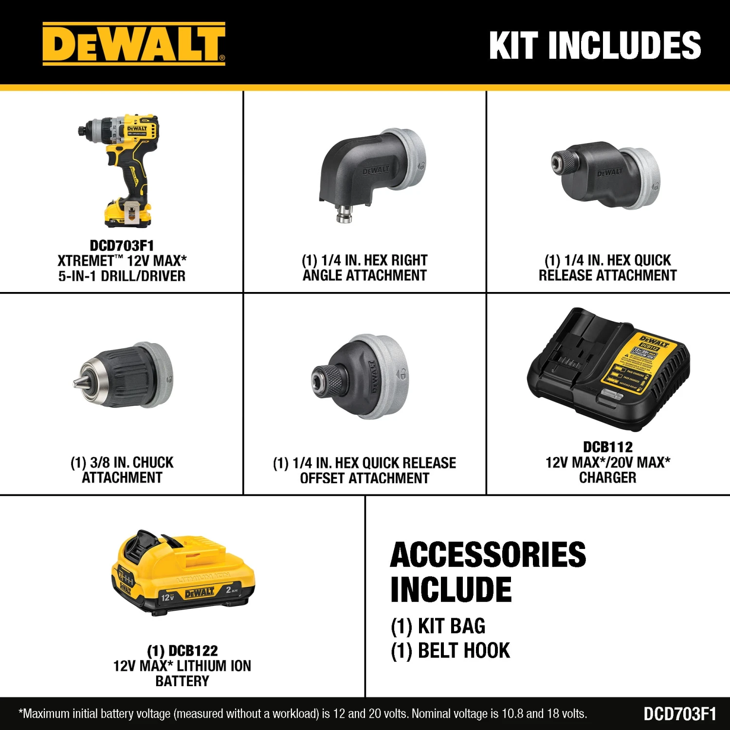 DEWALT XTREME 5-In-1 12-volt Max 3/8-in Keyless Brushless Cordless Drill ( 1 -Batteries Included, And Charger Included ) 2 DEWALT XTREME 5-In-1 12-volt Max 3/8-in Keyless Brushless Cordless Drill ( 1 -Batteries Included, And Charger Included ) - Image 2
