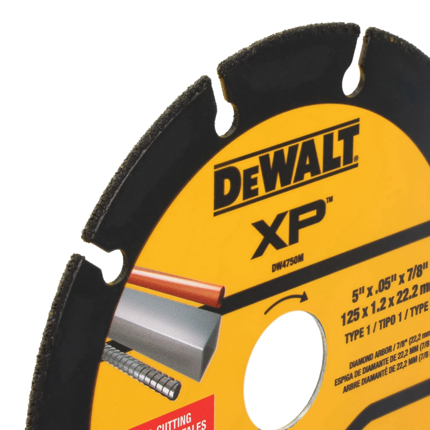 DEWALT XP Metal Cutting Diamond 5-in Dry Segmented Rim Diamond Saw Blade 2 DEWALT XP Metal Cutting Diamond 5-in Dry Segmented Rim Diamond Saw Blade - Image 2