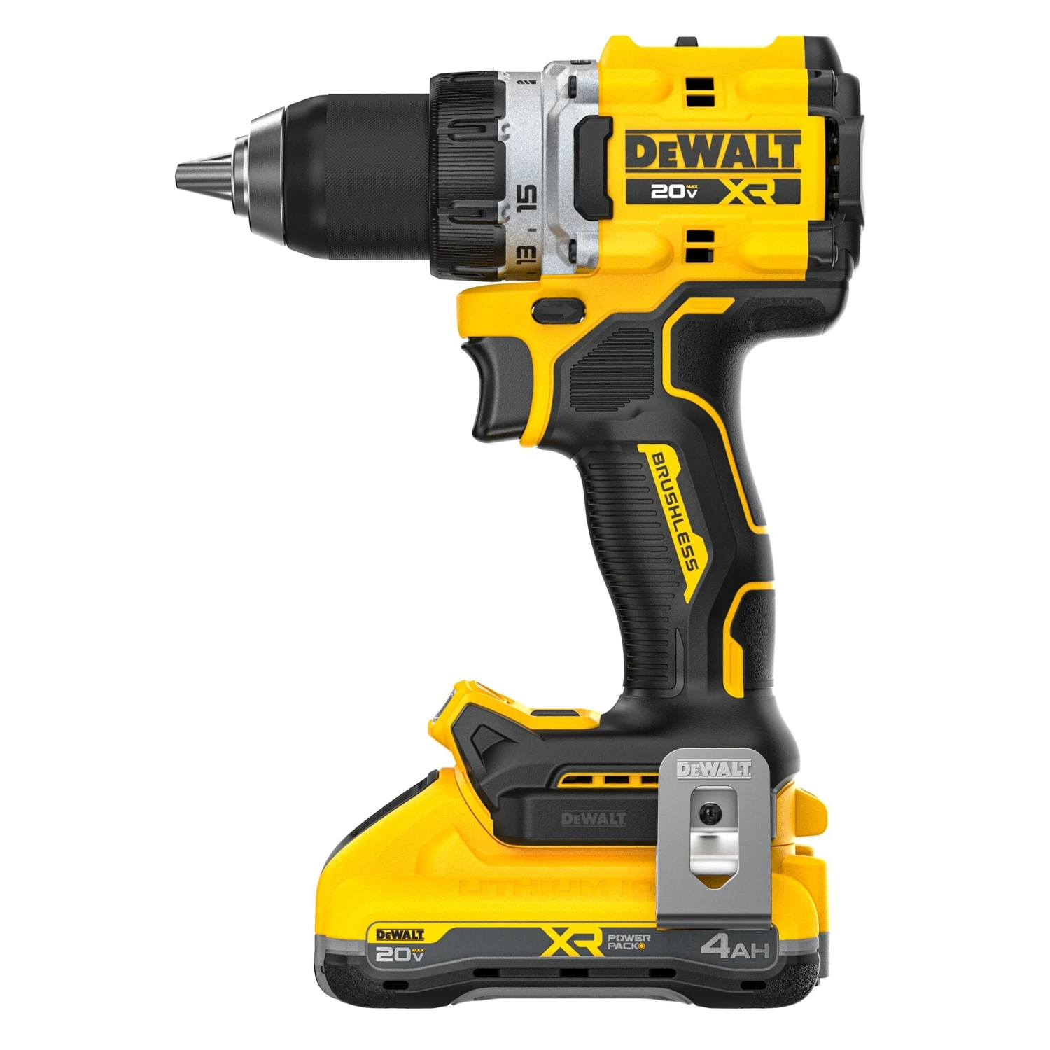 DEWALT 20-volt Max 1/2-in Keyless Brushless Cordless Drill ( 2 -Batteries Included, And Charger Included ) 9 DEWALT 20-volt Max 1/2-in Keyless Brushless Cordless Drill ( 2 -Batteries Included, And Charger Included ) - Image 9