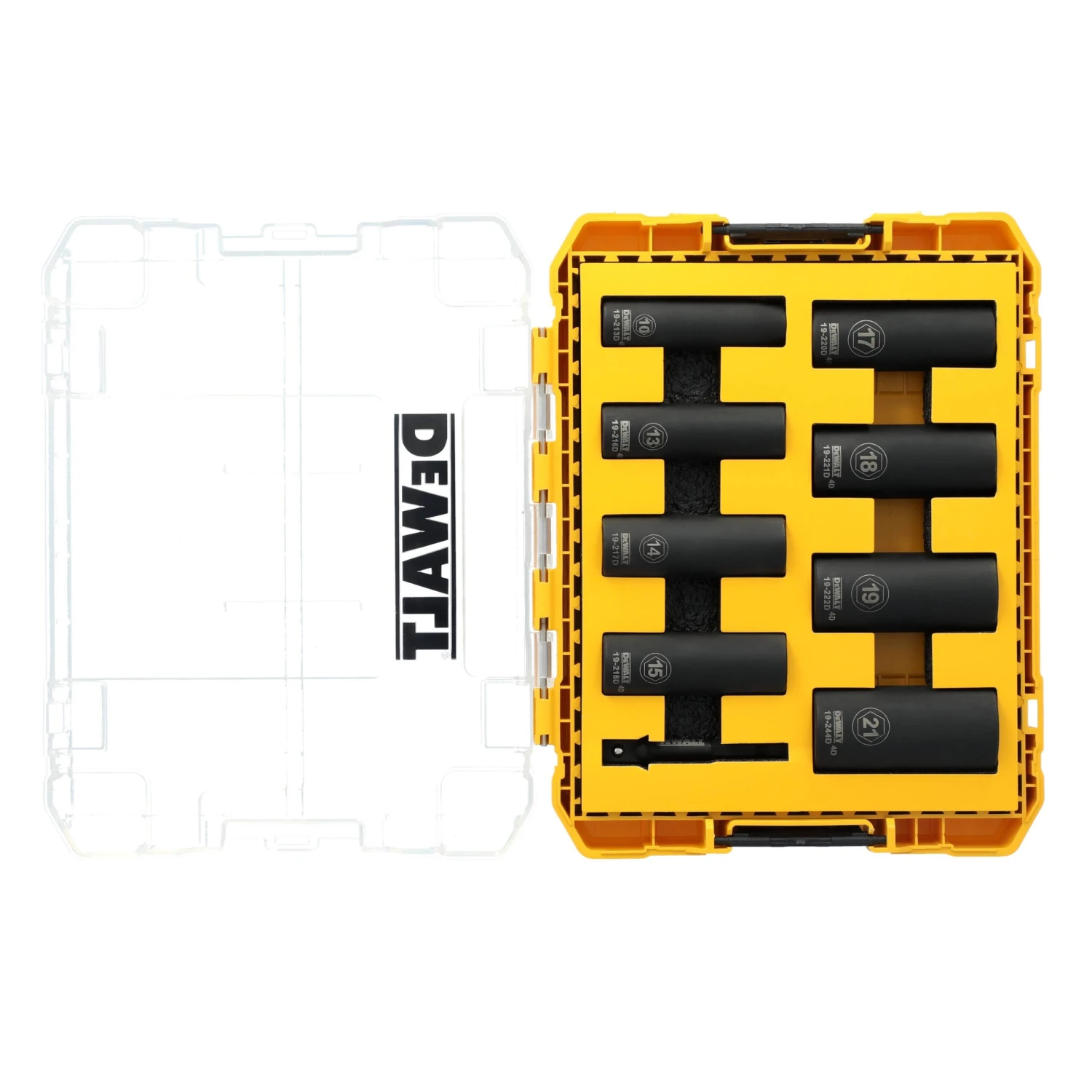 DEWALT 9 -Piece Standard (SAE) 3/8-in Drive Set 6-point Impact Socket Set 2 DEWALT 9 -Piece Standard (SAE) 3/8-in Drive Set 6-point Impact Socket Set - Image 2