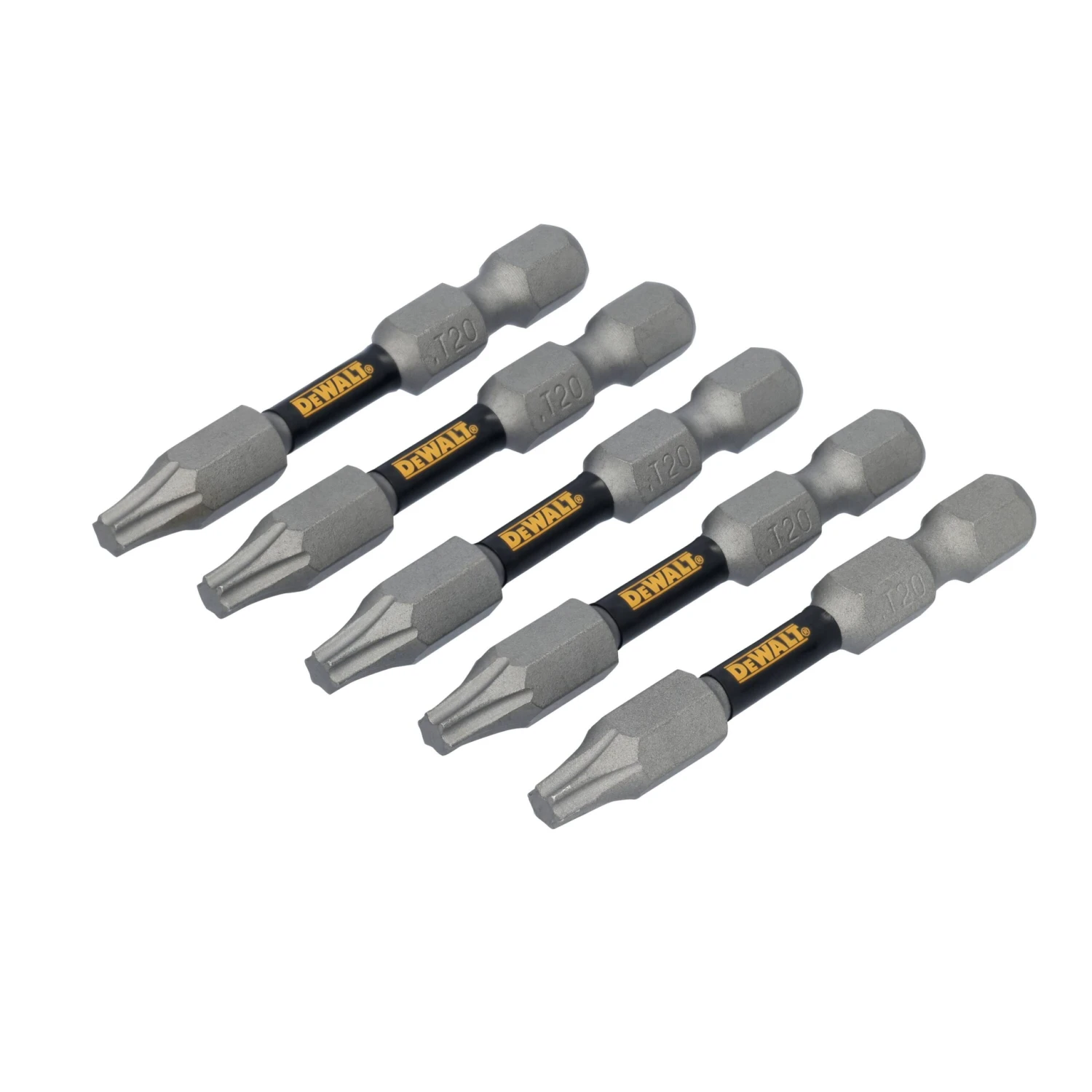 DEWALT TOUGH GRIP 2-in T20 Torx Screwdriver Bit Set 5 -Piece 3 DEWALT TOUGH GRIP 2-in T20 Torx Screwdriver Bit Set 5 -Piece - Image 3