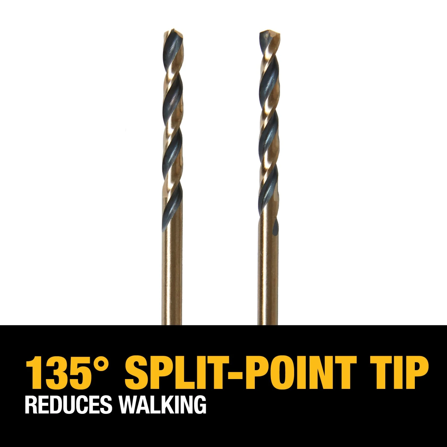 DEWALT BLACK GOLD 5 -Piece 1/8-in X 2-4/5-in Black And Gold Coated HSS Jobber Length Twist Drill Bit Set 4 DEWALT BLACK GOLD 5 -Piece 1/8-in X 2-4/5-in Black And Gold Coated HSS Jobber Length Twist Drill Bit Set - Image 4